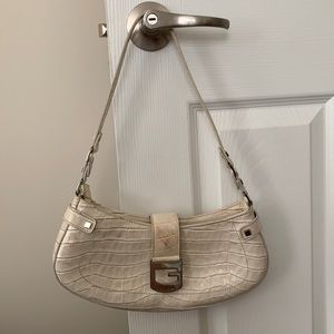 GUESS | Patent Faux Leather Croc Embossed Purse